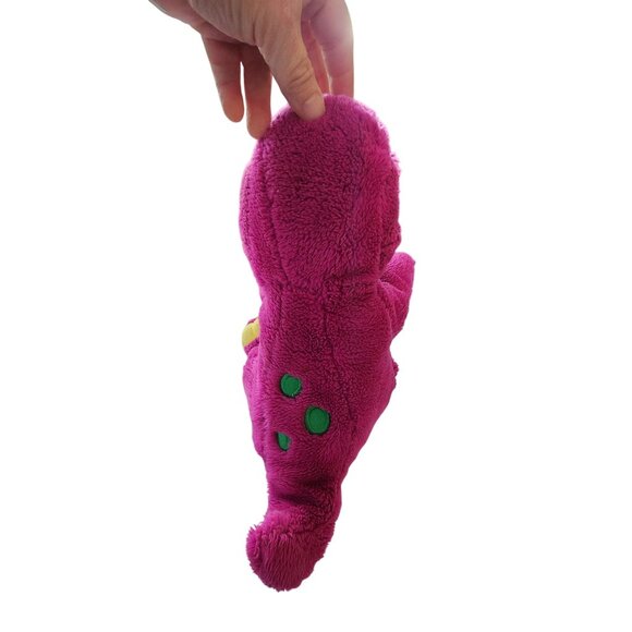 Vintage Barney Plush Toy Dinosaur Stuffed Animal 1992 Purple Green 16" - Picture 3 of 10